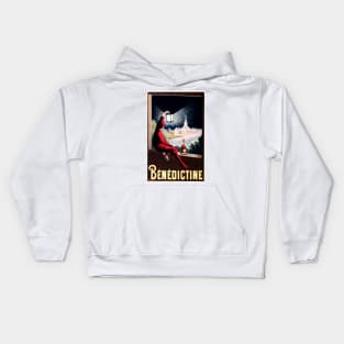 BENEDICTINE 1908 by Leonetto Cappiello French Herbal Liqueur Lithograph Art Kids Hoodie